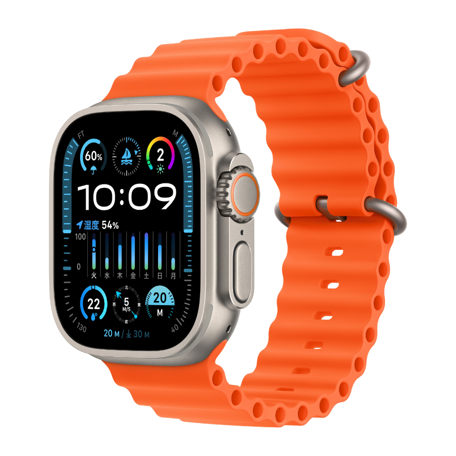 Apple watch Ultra 2 49mm MREH3J/A Titanium Orange Ocean Band