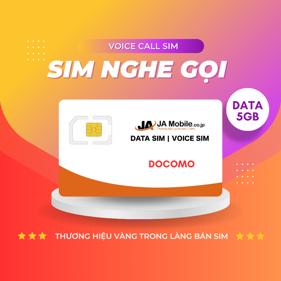 SIM Nghe gọi - 5GB - Docomo