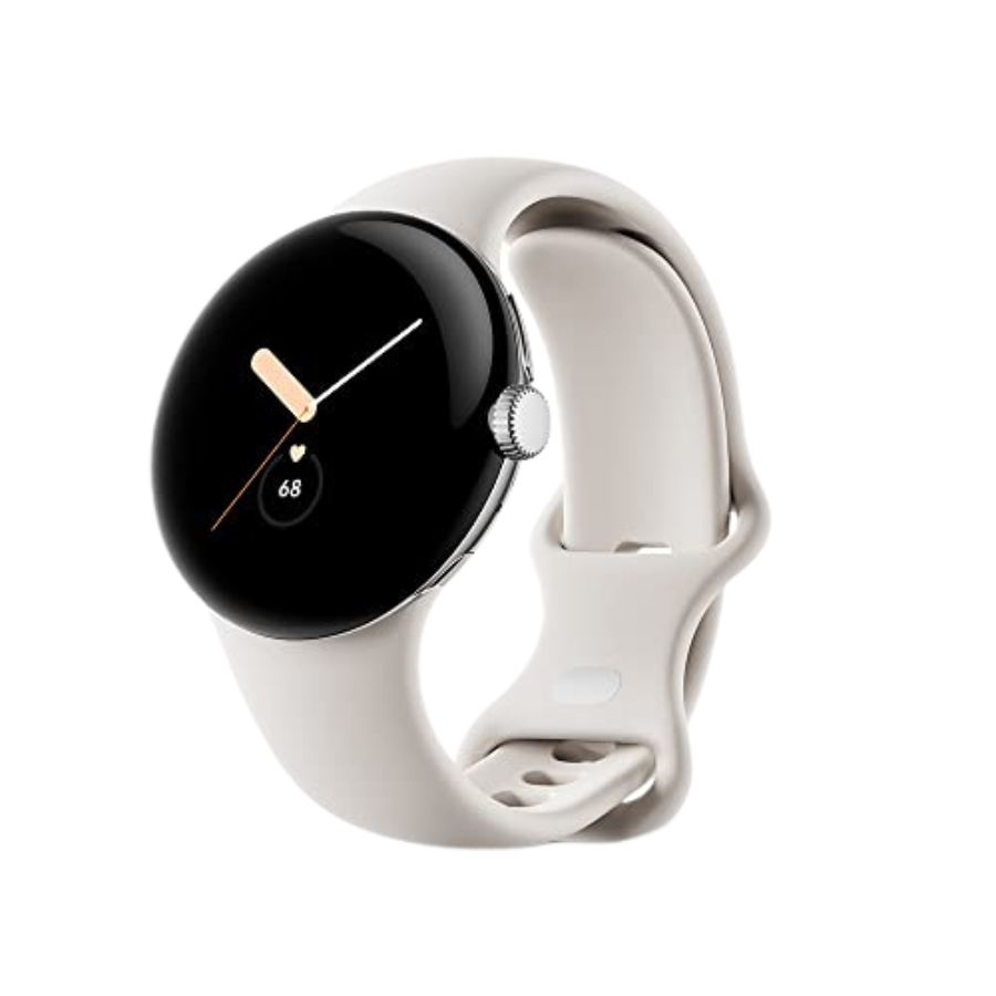 Google Pixel Watch Polished Silver case/Chalk