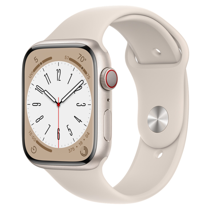 Apple Watch Series 8 MNK73J/A 45mm Star Alu Star Sp Band CEL nguyên hộp 100%